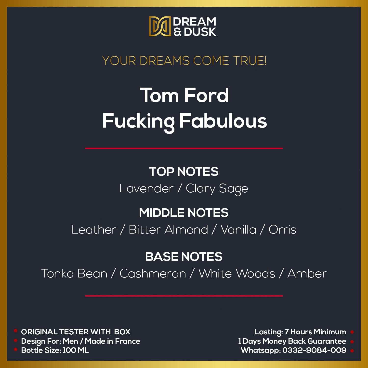 Tom Ford Fucking Fabulous Eau De Parfum 100ml Unisex WHITE BOX TESTER