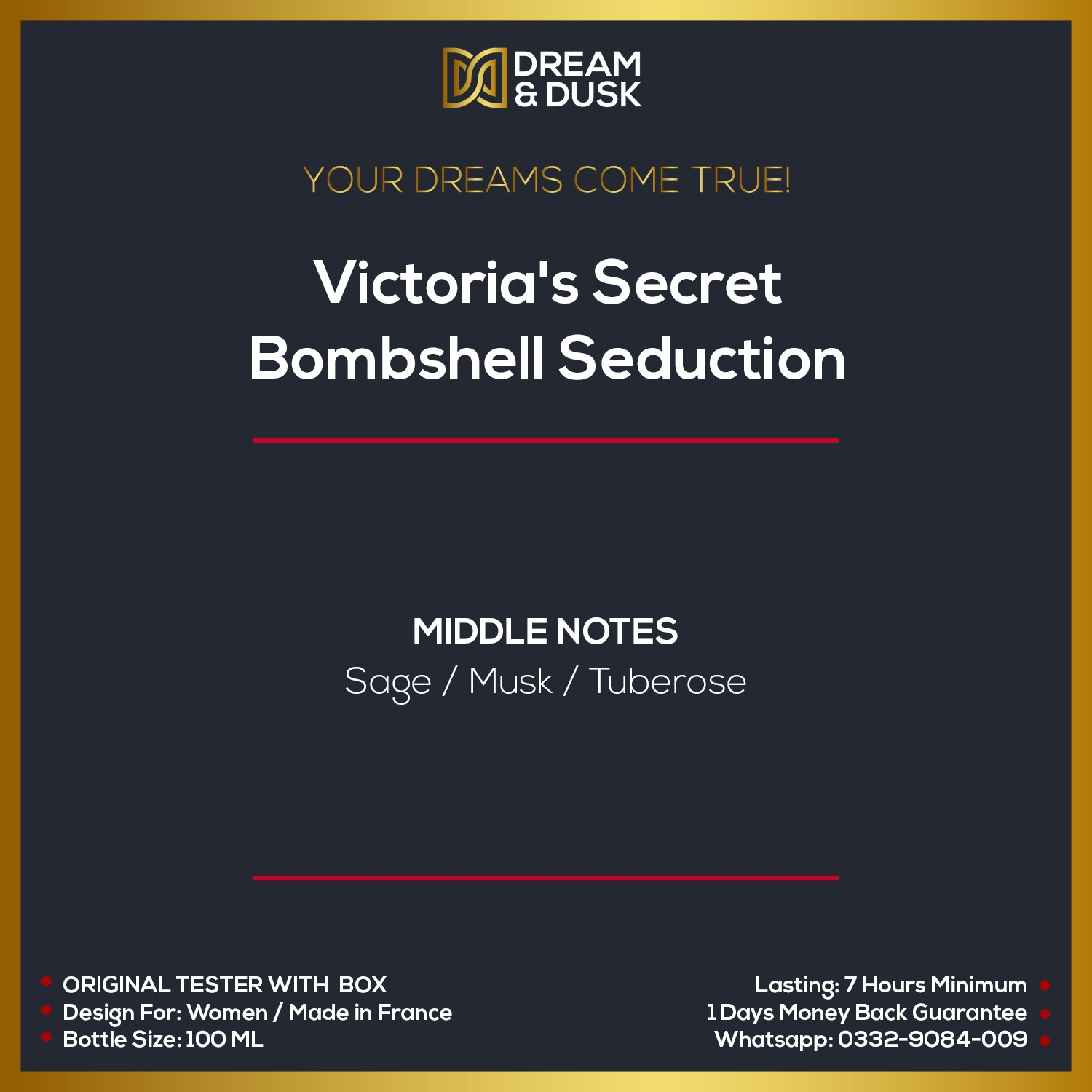 Victoria Secret Bombshell Seduction EDP 100ml For Women WHITE BOX TESTER